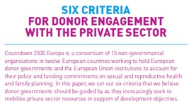 [Image: Donors and the Private Sector? Six guiding criteria when donors seek to mobilise private sector resources]
